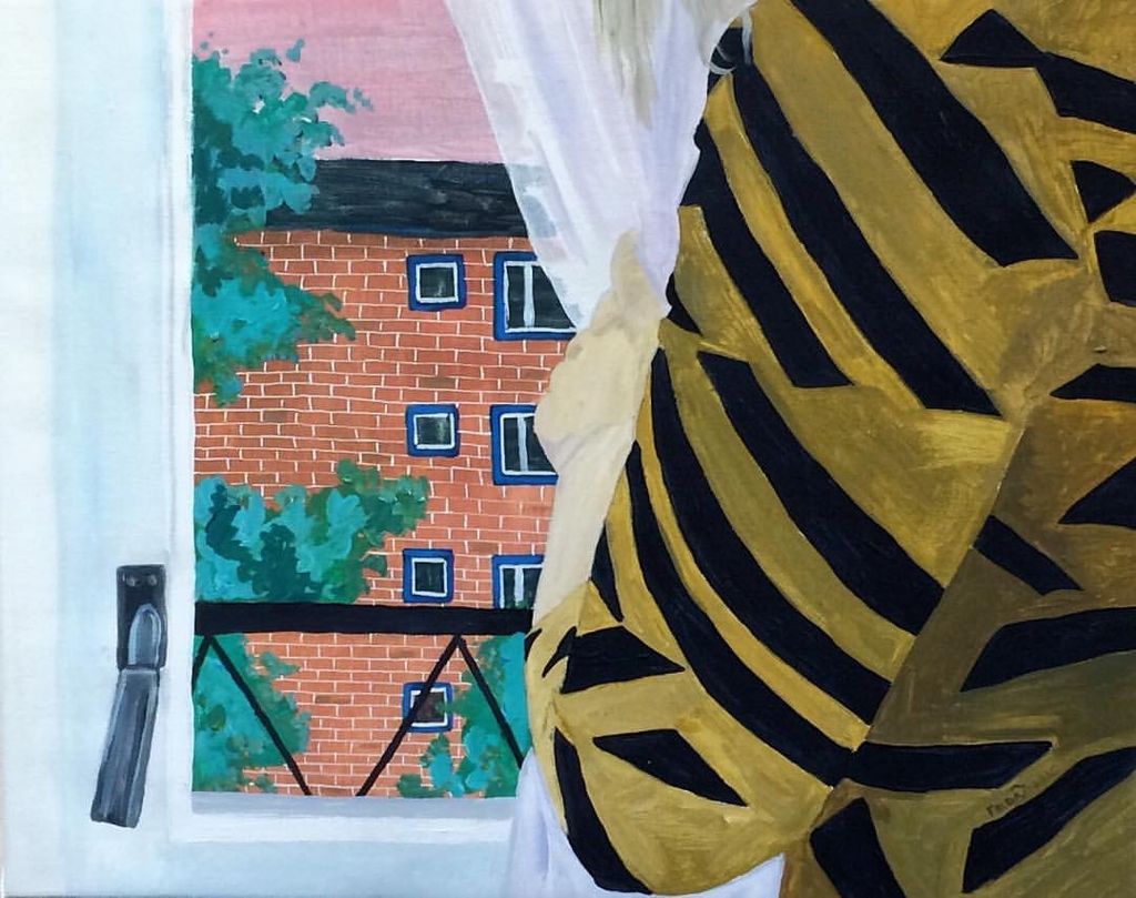 'Lyckliga gatan II', 2018, ett konstverk av Frida Johansson