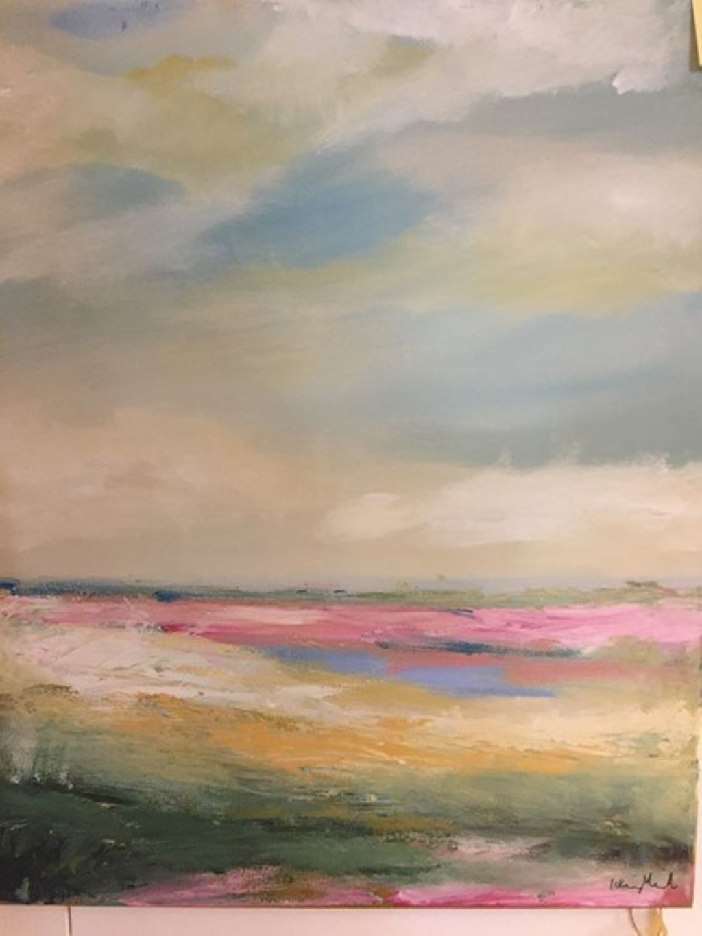 '17. Rosa landskap eller Mön', ett konstverk av Ulrika Melin