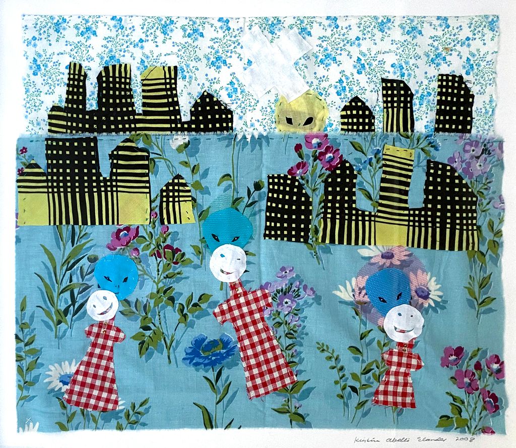 'Alien Communicating Cityscape', 2008, ett konstverk av Kristina Abelli Elander