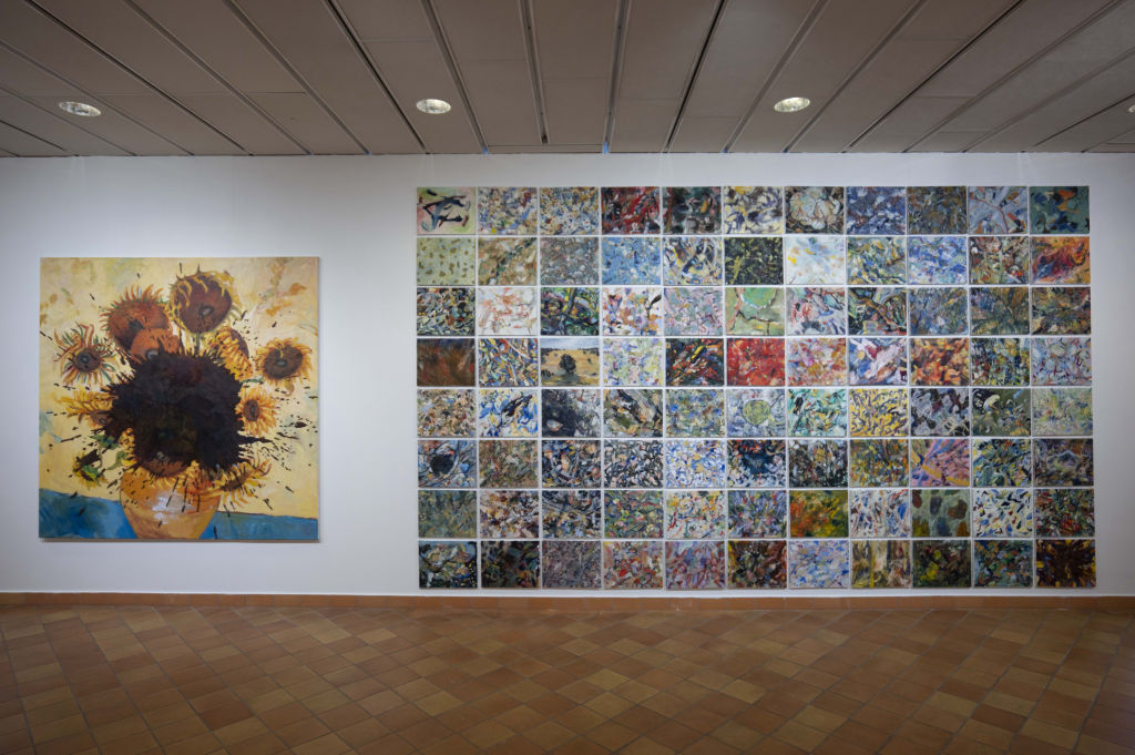 '"Pris e ök" och "The Wall"', ett konstverk av Staffan Westerlund