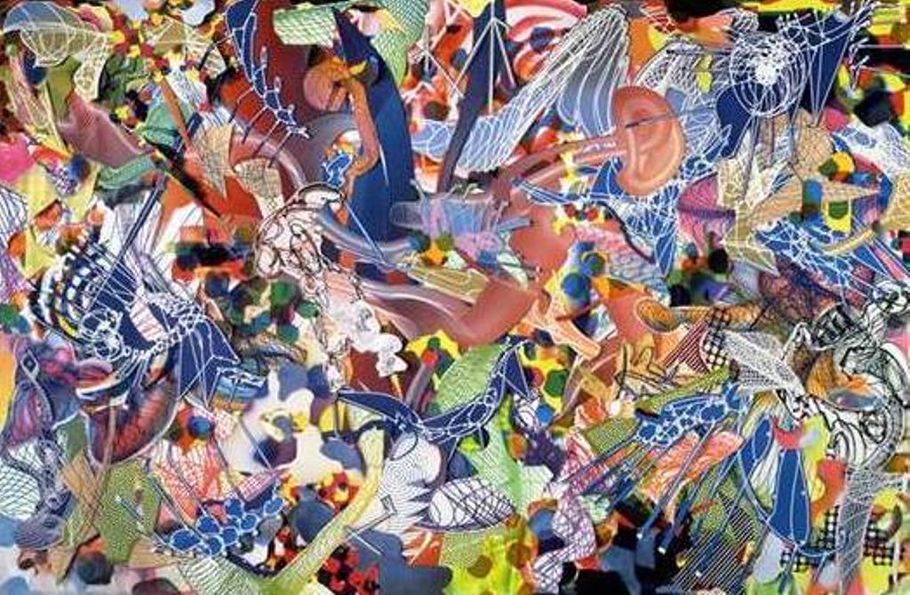 'Moksha (Singapore II)', 1995, ett konstverk av Frank Stella