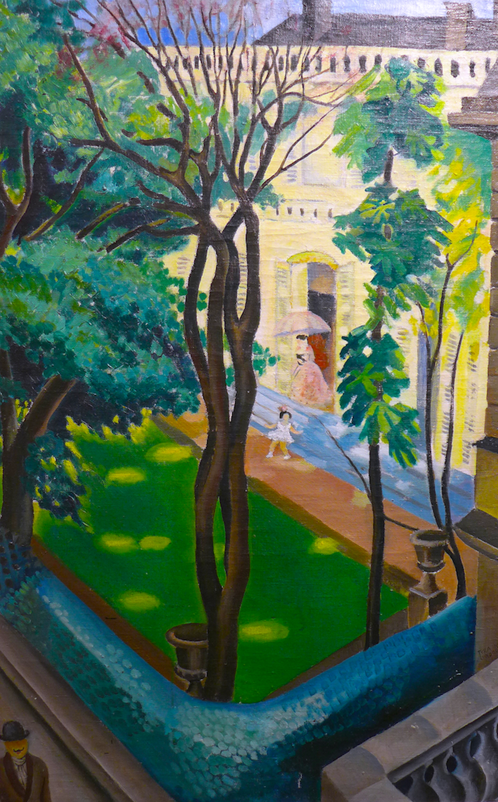 'Grevens trädgård', 1922, ett konstverk av Tyra Lundgren