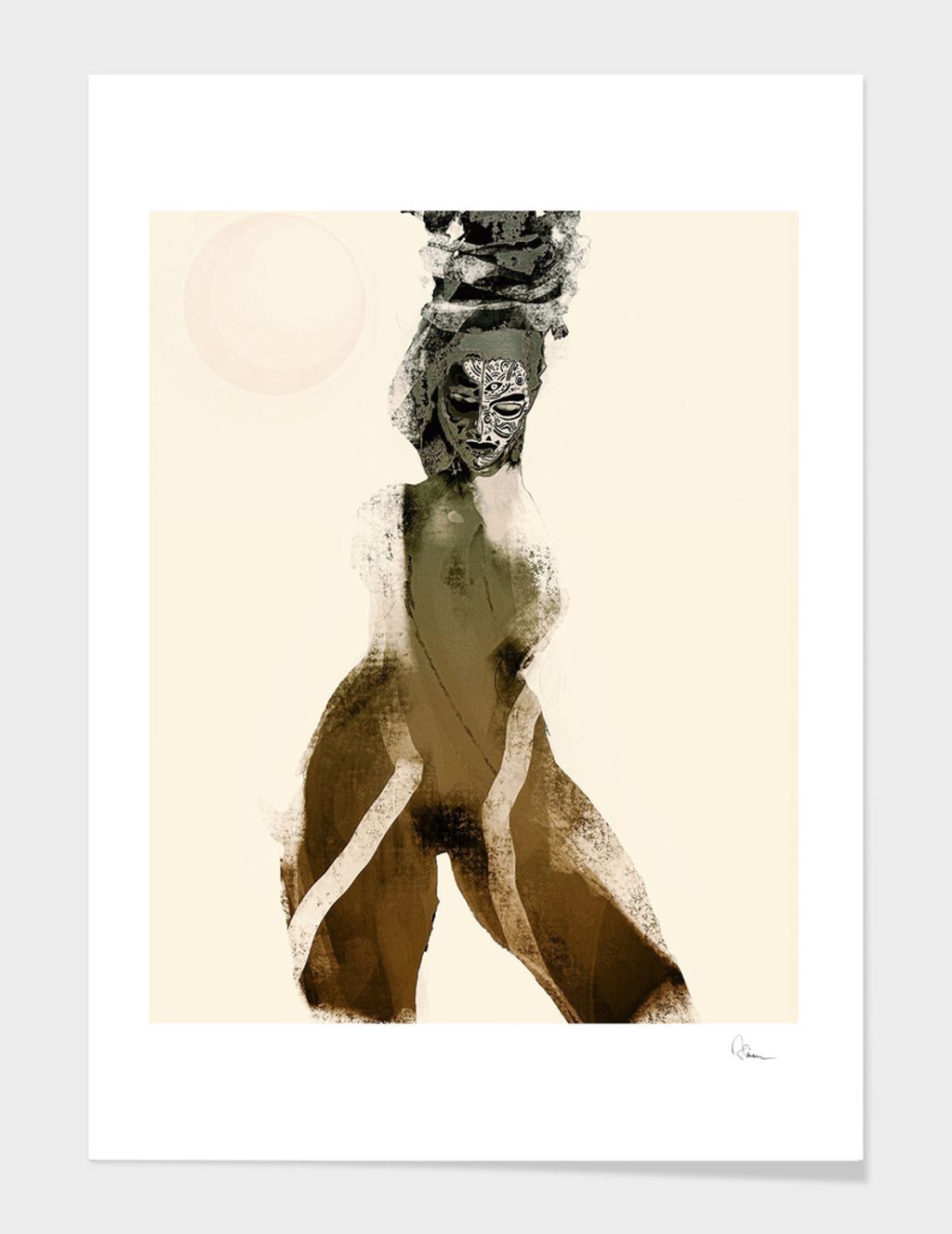 'Baderskan', 2017, ett konstverk av Håkan Årblom