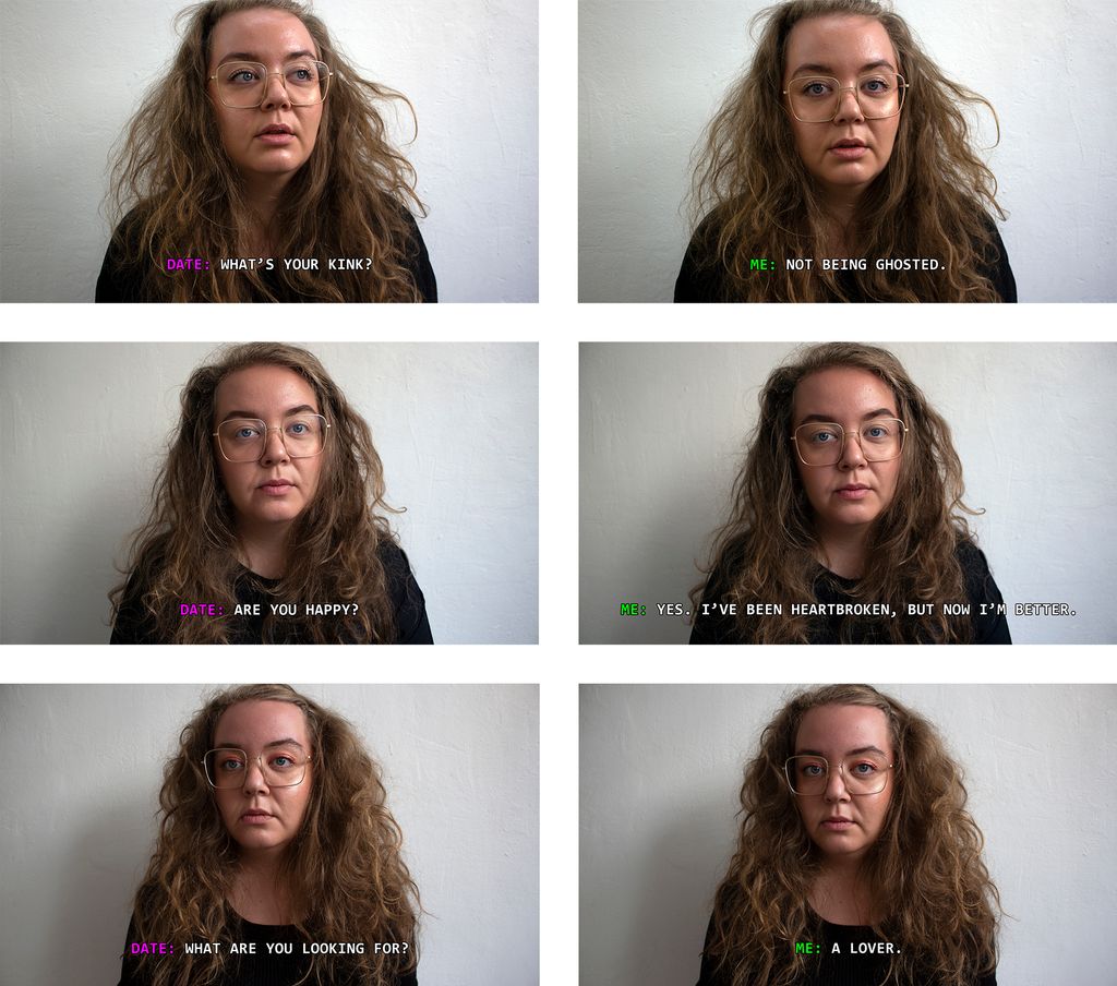 'Imaginary date (true answer) I-III', 2020, ett konstverk av Hinni Huttunen