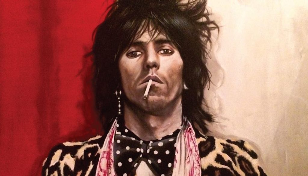 'Keith Richards Young', 2016, ett konstverk av Peter Eugén Nilsson