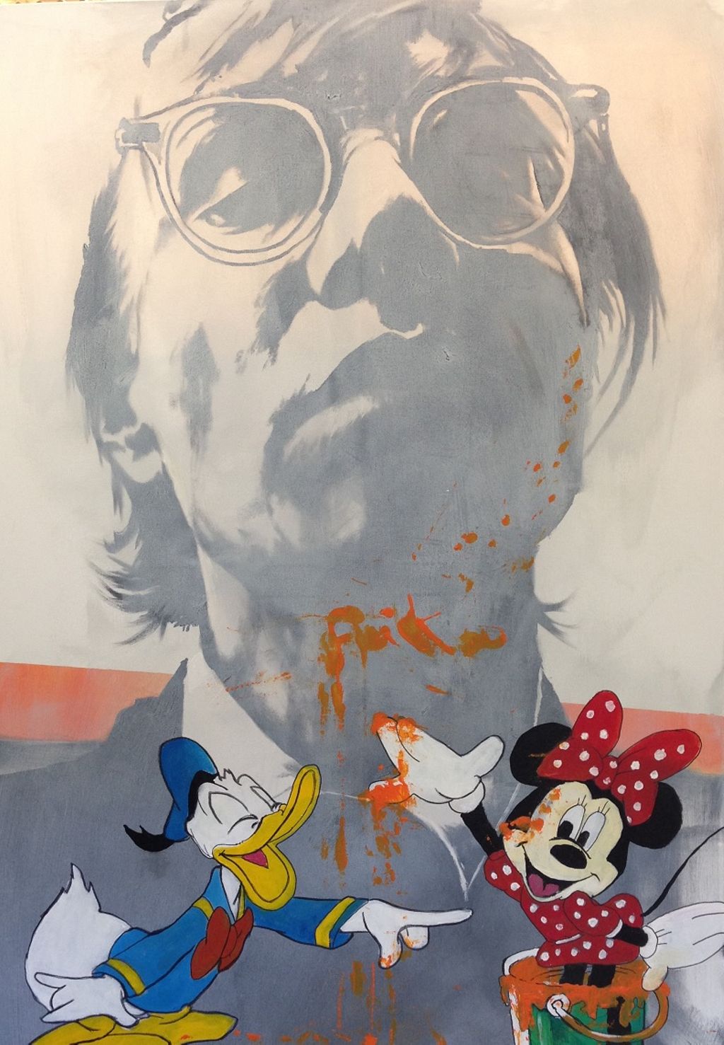 'Andy Warhol VS Disney', 2017, ett konstverk av Peter Eugén Nilsson