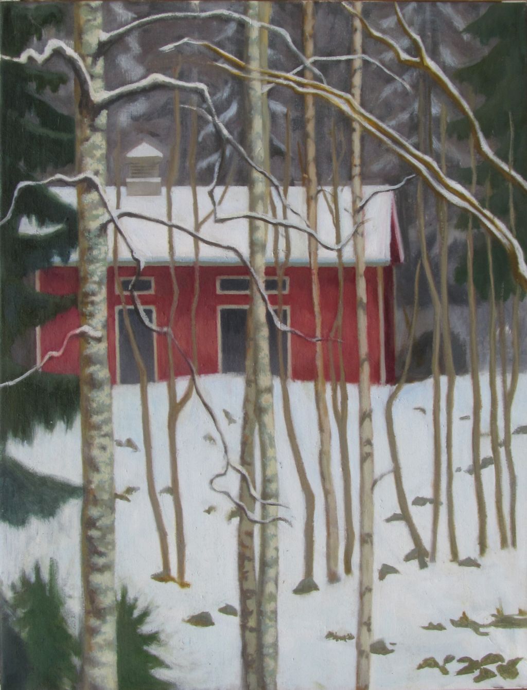 'Vintersnö', 2020, ett konstverk av Nicolai Alfvén Nickson