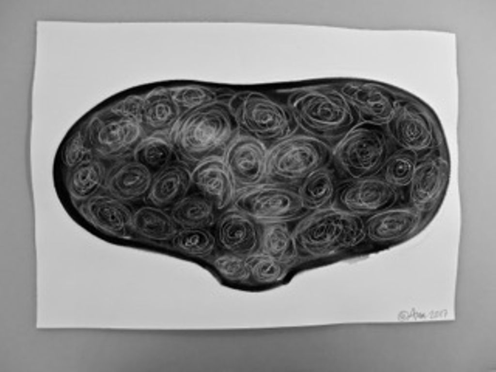 'DRAWING VI', 2017, ett konstverk av Ann Wåhlström 