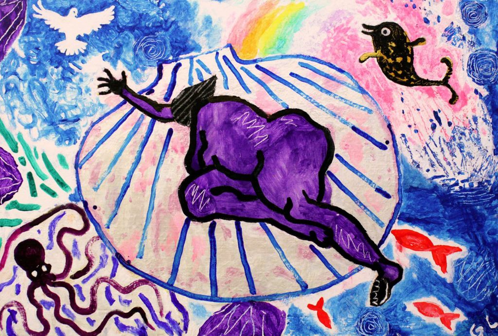 'Venus födelse', 2019, ett konstverk av Gunnar Larsson