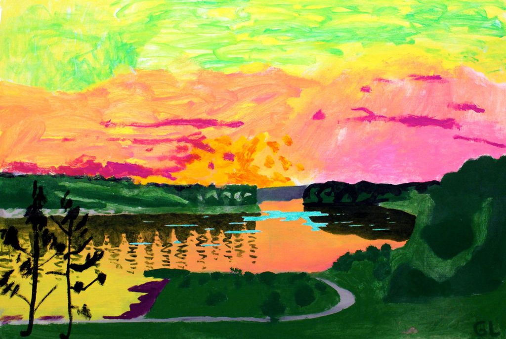 'Dalälven', 2019, ett konstverk av Gunnar Larsson