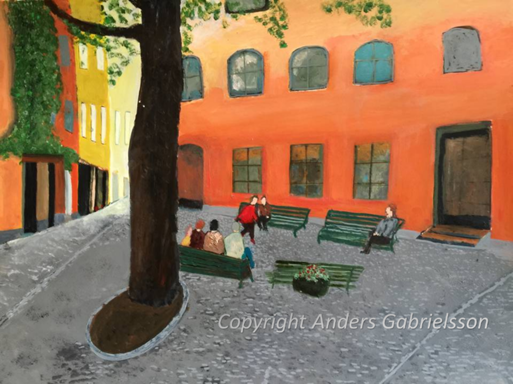 'Under kastanjen', 2018, ett konstverk av Anders Gabrielsson