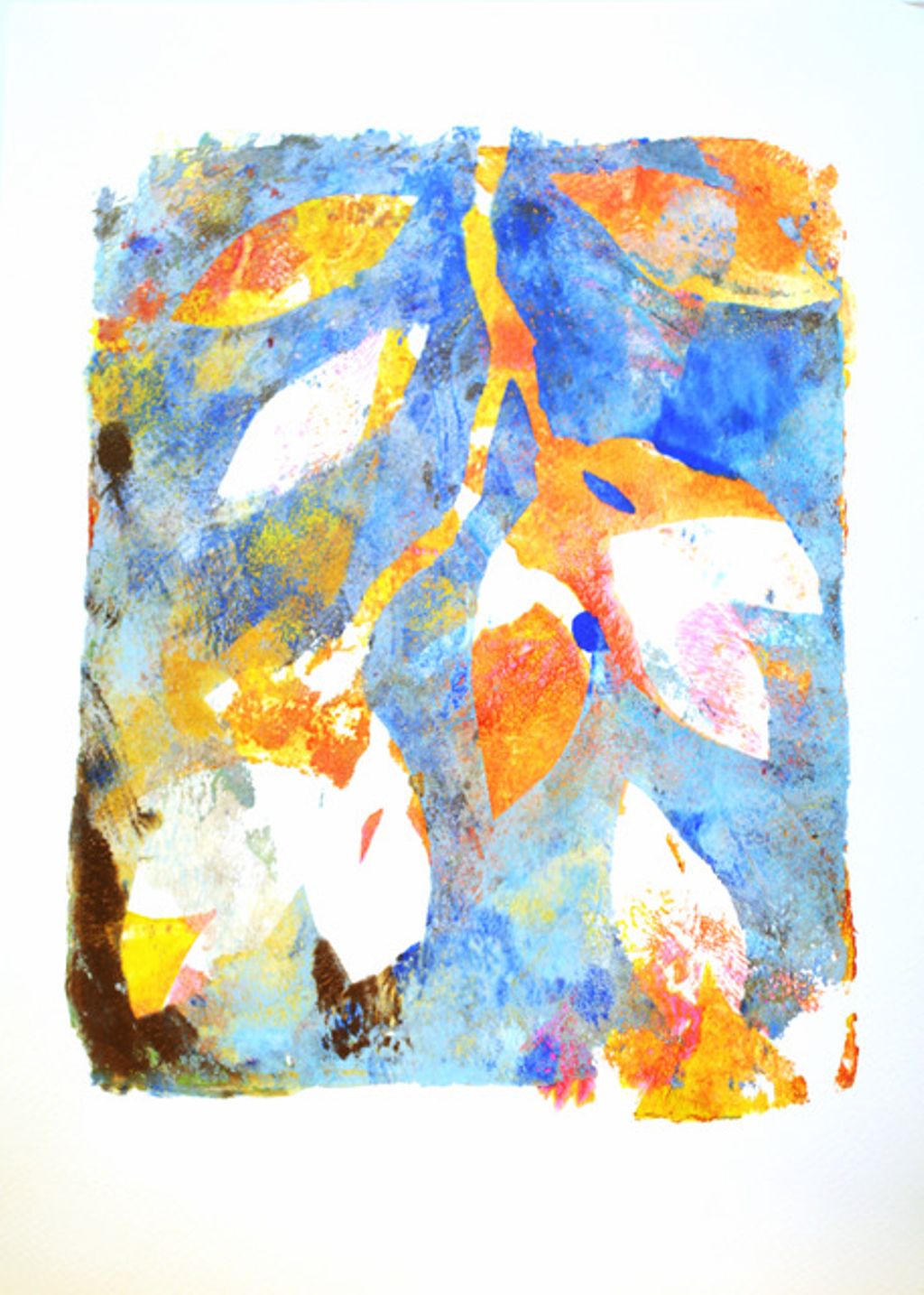 'Akryl "Löv"', ett konstverk av Mikael Liljander