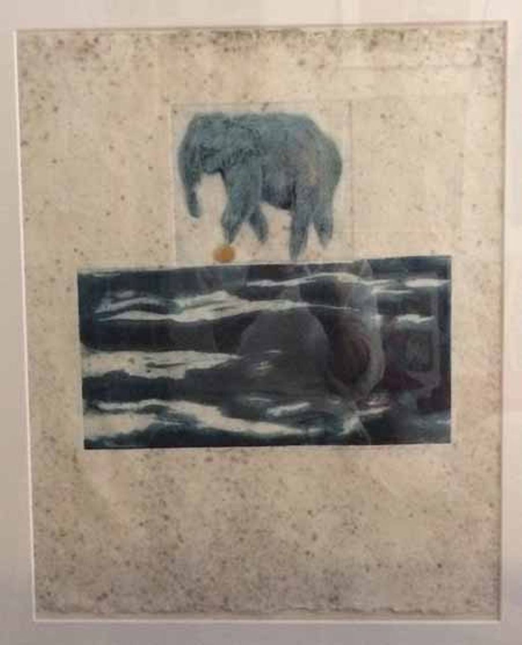 'Grafiskt blad "Vid havet"', ett konstverk av Helena Andreeff Laurin