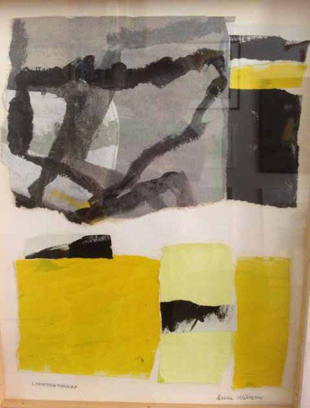 'Kollage "Lofotentankar/Lofoten 2"', ett konstverk av Anne Nilsson