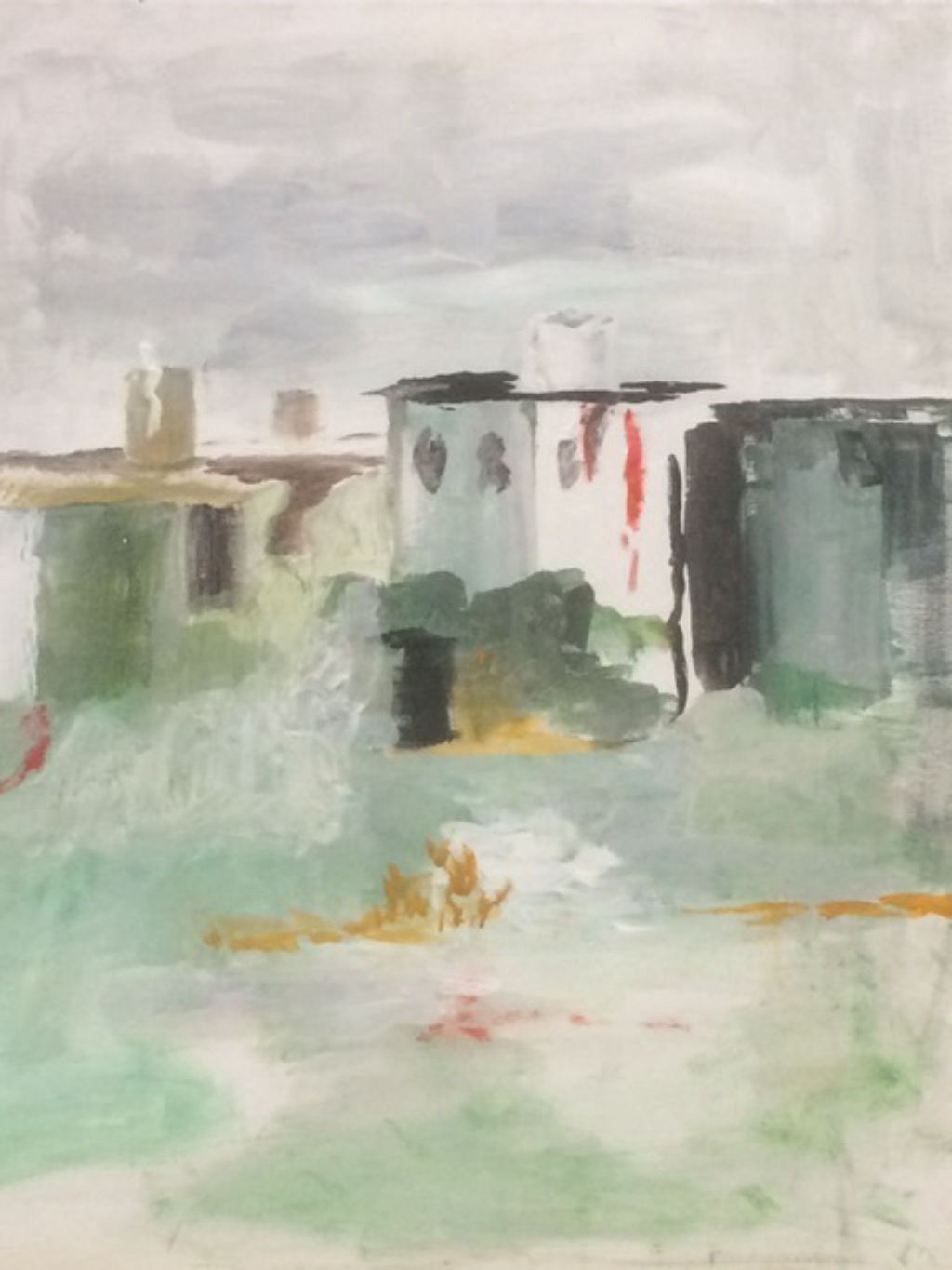 'Stadsbild', ett konstverk av Marianne Holm