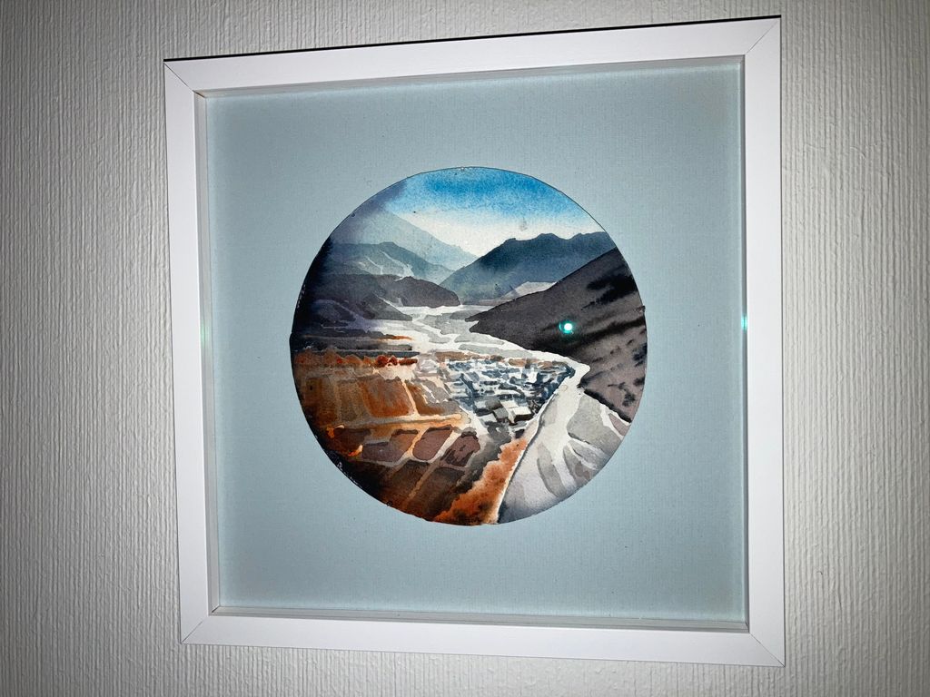 'Akvarell - utan titel', ett konstverk av Erik Hårdstedt