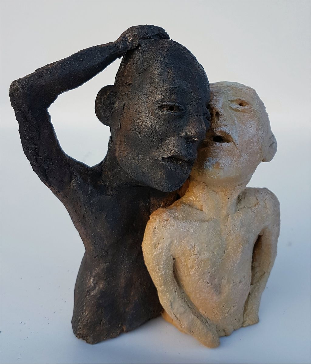 'Svart vit', 2020, ett konstverk av Tony Abrahamsson