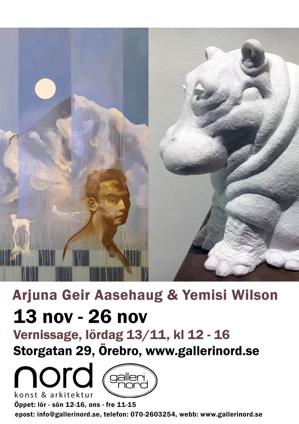 'Utställning på Galleri Nord, Örebro', ett konstverk av Yemisi Wilson