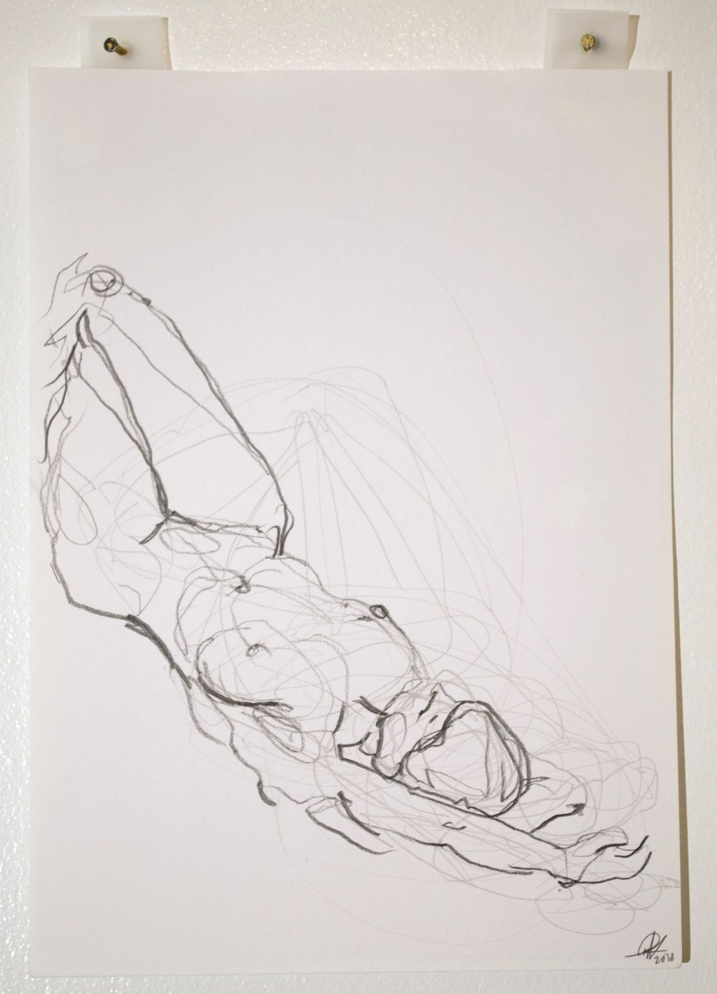 'Fine contours no. 1', 2018, ett konstverk av Cecilia Ulfsdotter Klementsson