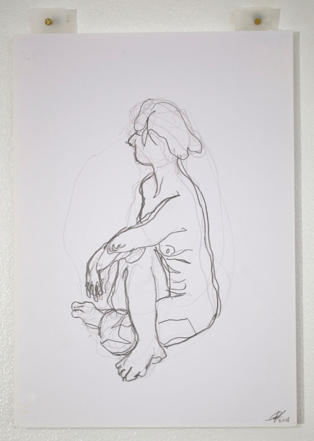 'Contoured Lady no. 3', 2018, ett konstverk av Cecilia Ulfsdotter Klementsson