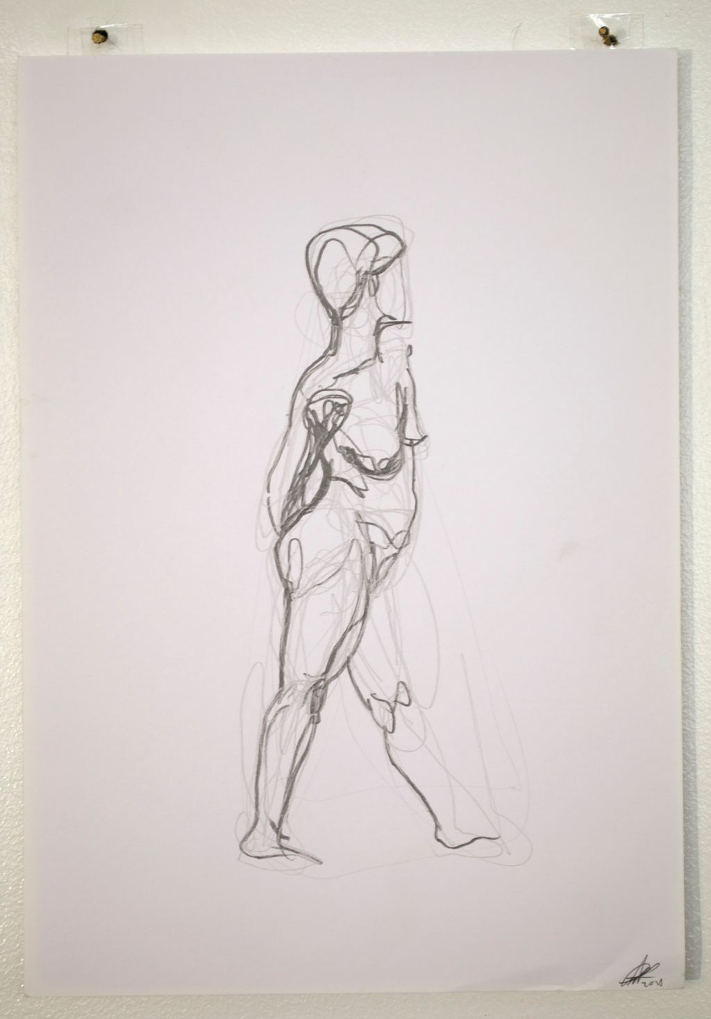 'Arm on back no. 1', 2018, ett konstverk av Cecilia Ulfsdotter Klementsson