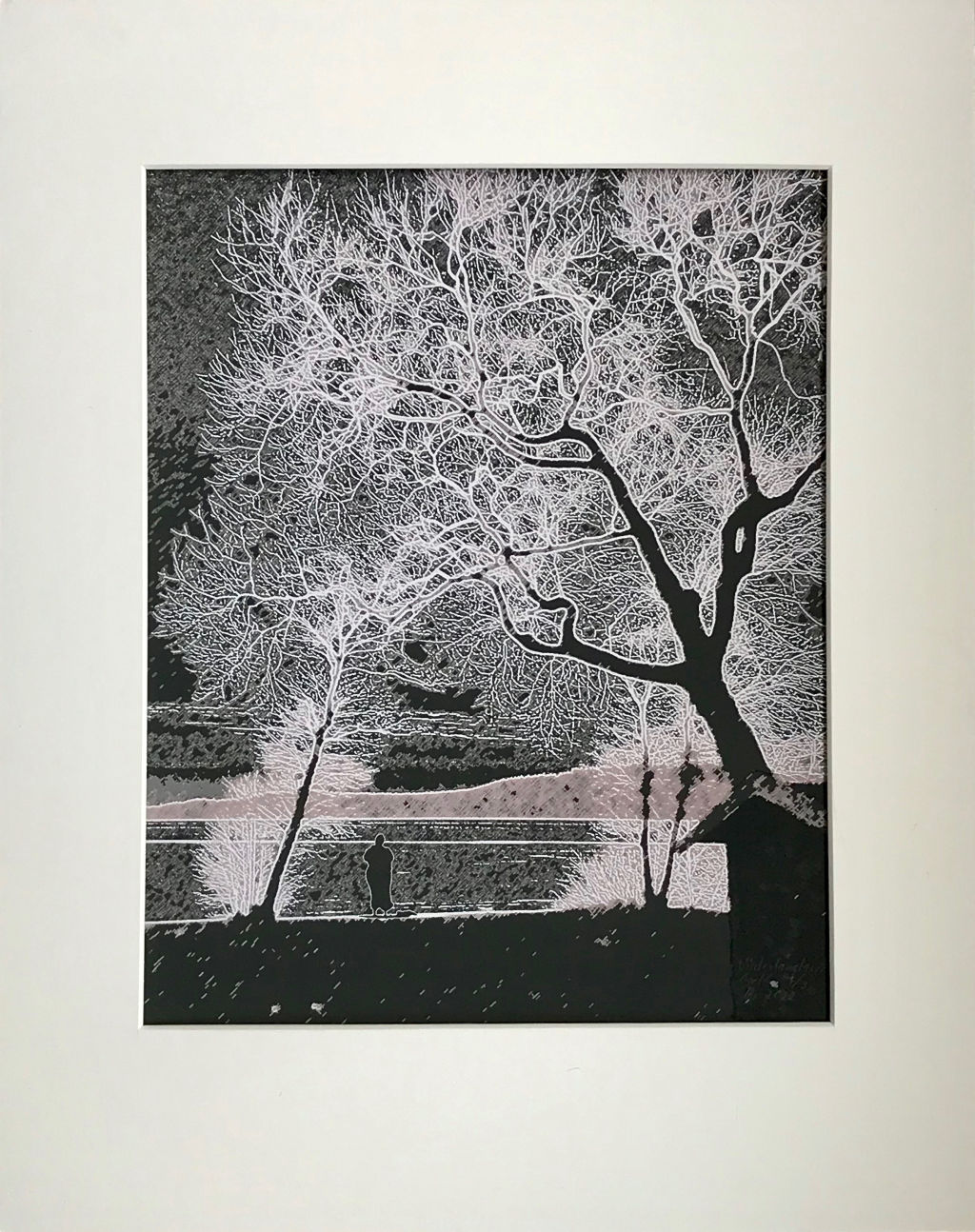 'Vinterlängtan 2', ett konstverk av Helga Hila Brümmer