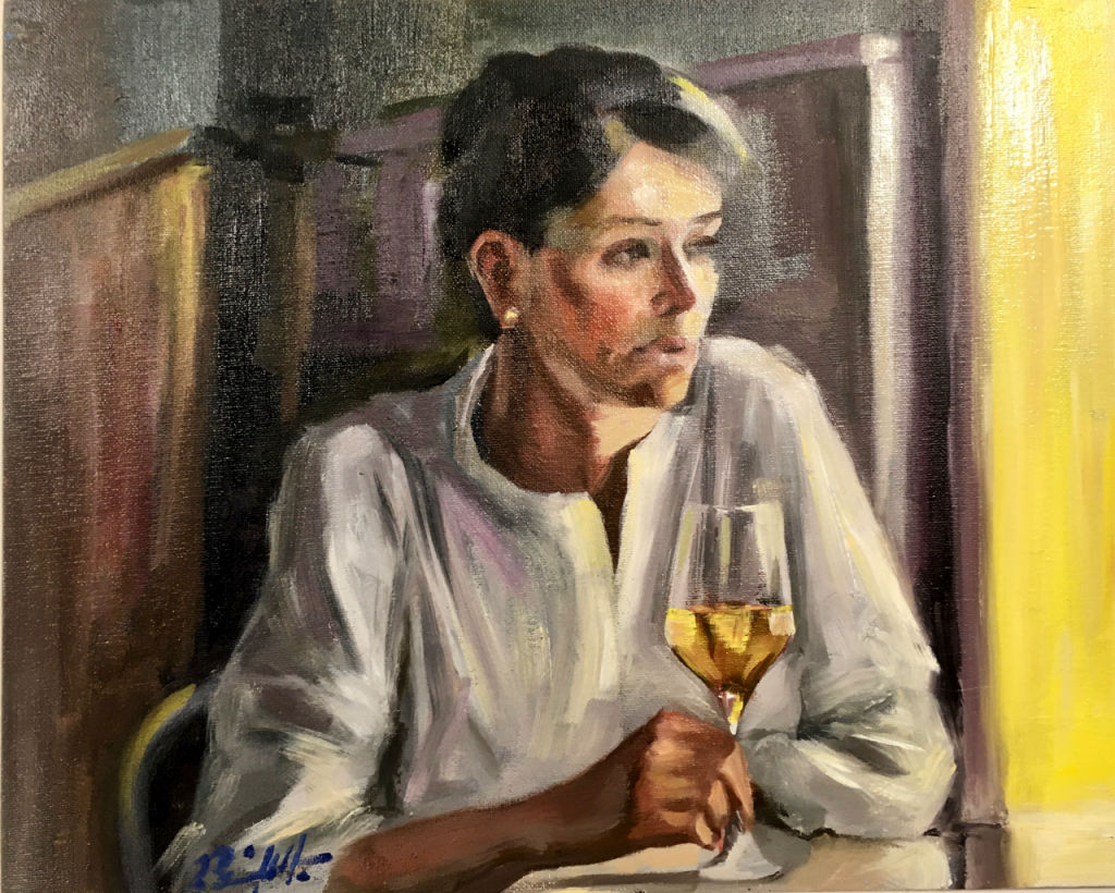 'Porträtt', ett konstverk av Arezzo Ghaeedvand