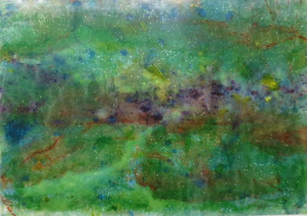 'Sommarlandskap', ett konstverk av Hanna Gumowska Wagnås