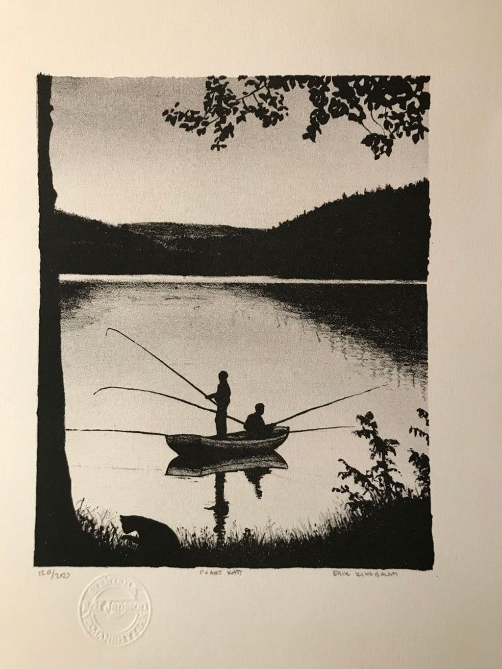 'Svart Katt III', ett konstverk av Erik Kihlbaum