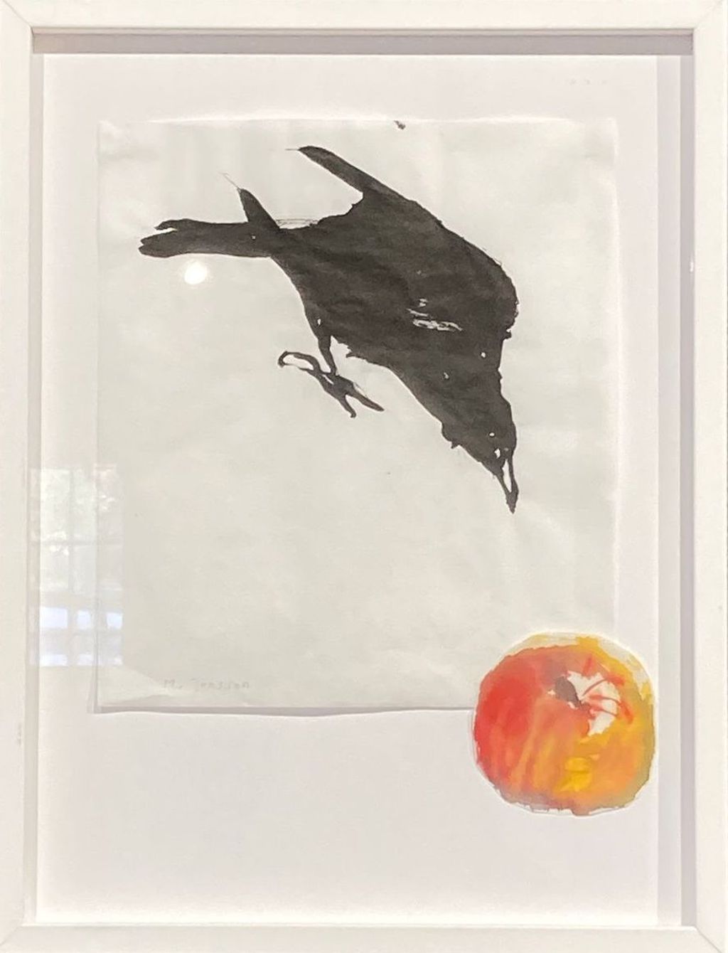 'Vintertrast äpple', ett konstverk av Mats Jonsson