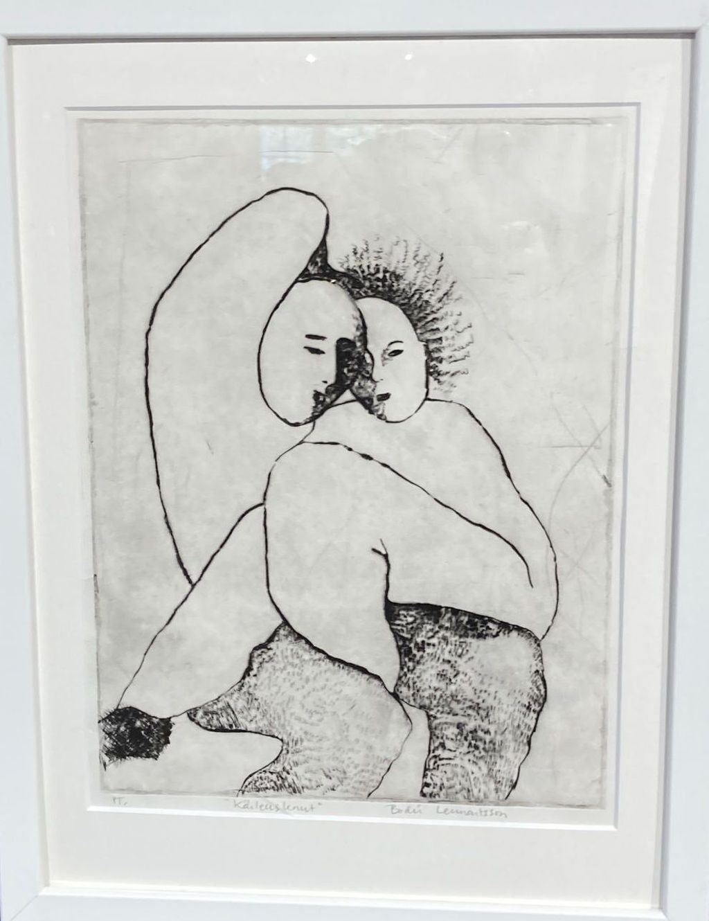 'Kärleksknuten', ett konstverk av Bodil Lennartsson