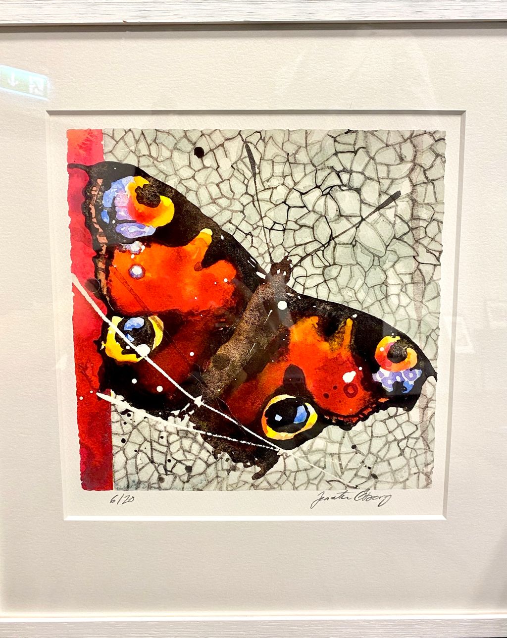 'Vald som vinst nr 12 - Inachis IO', ett konstverk av Jeanette Öberg