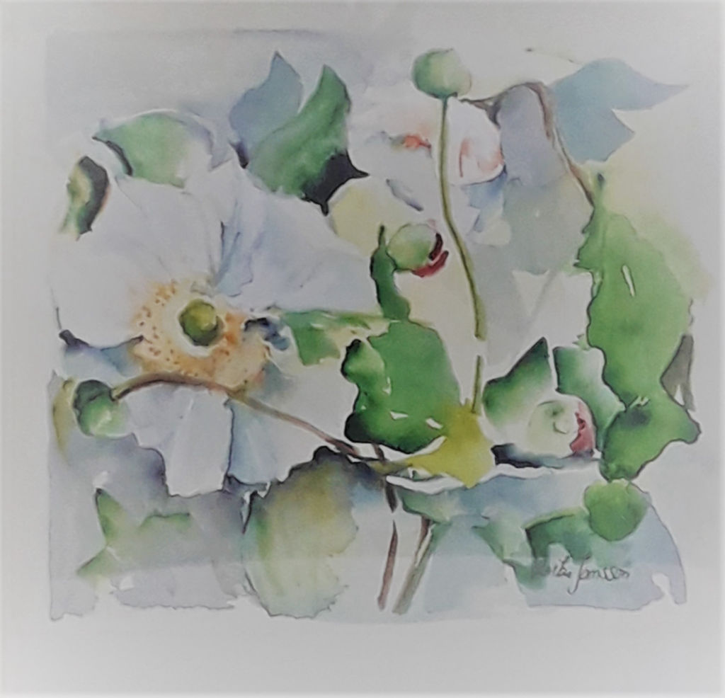 'Julrosor', ett konstverk av Ulrike Jansson