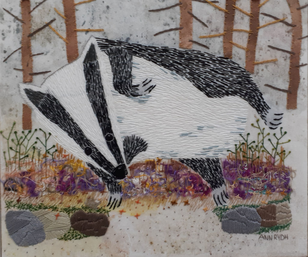 'Grävling.', ett konstverk av Ann Rydh