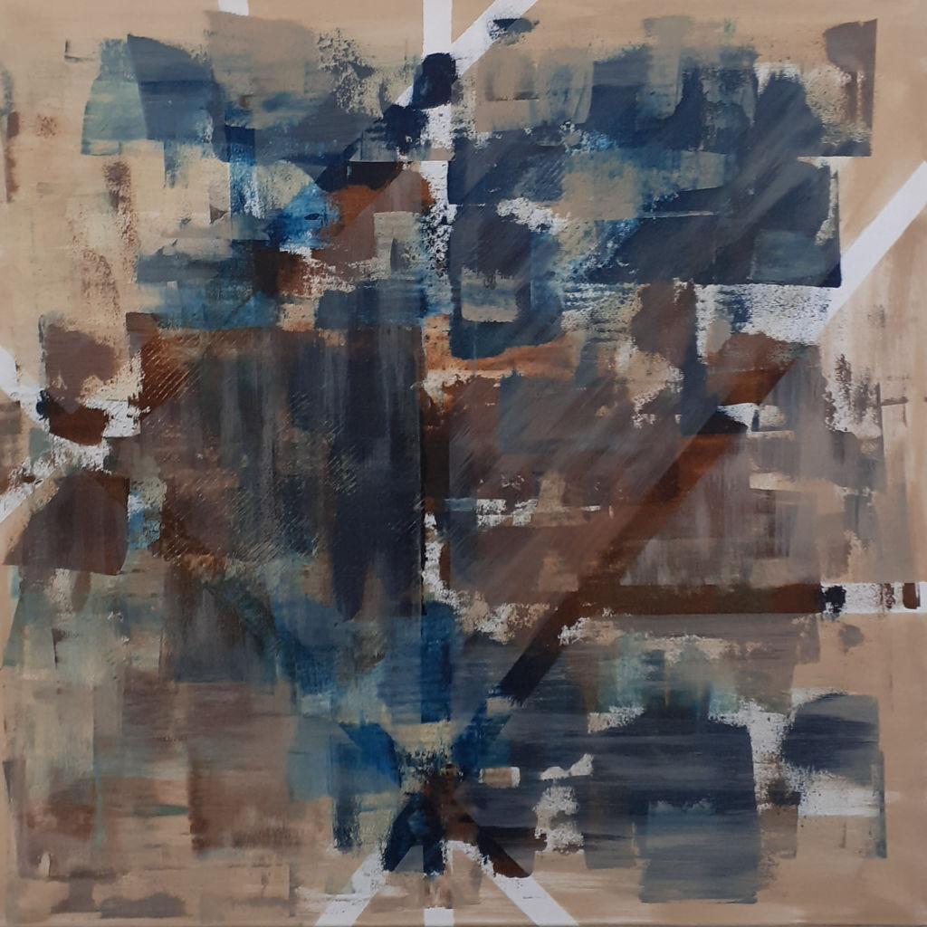 'Stor abstrakt ', ett konstverk av Yvonne Carlsson