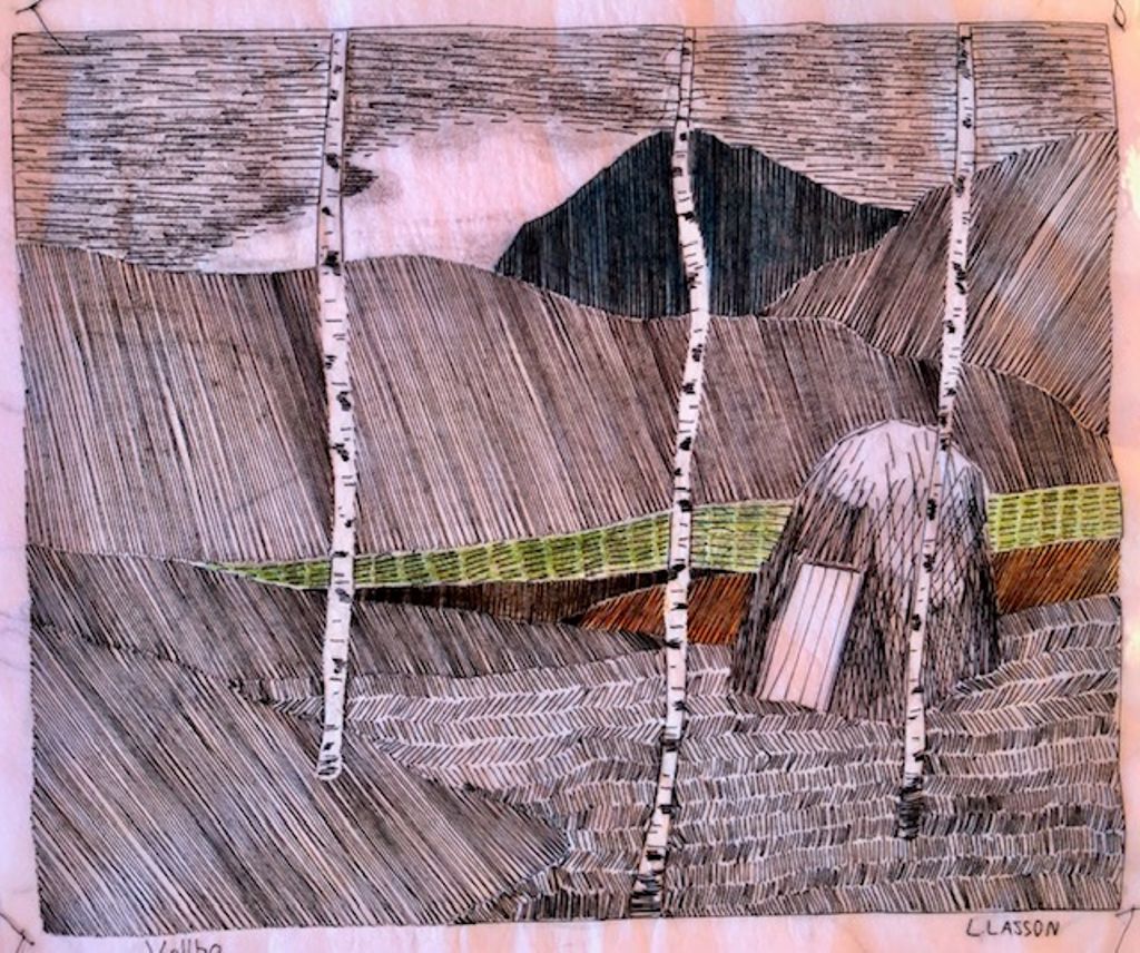 'Broderi "Vallbo"', 2019, ett konstverk av Linda Lasson
