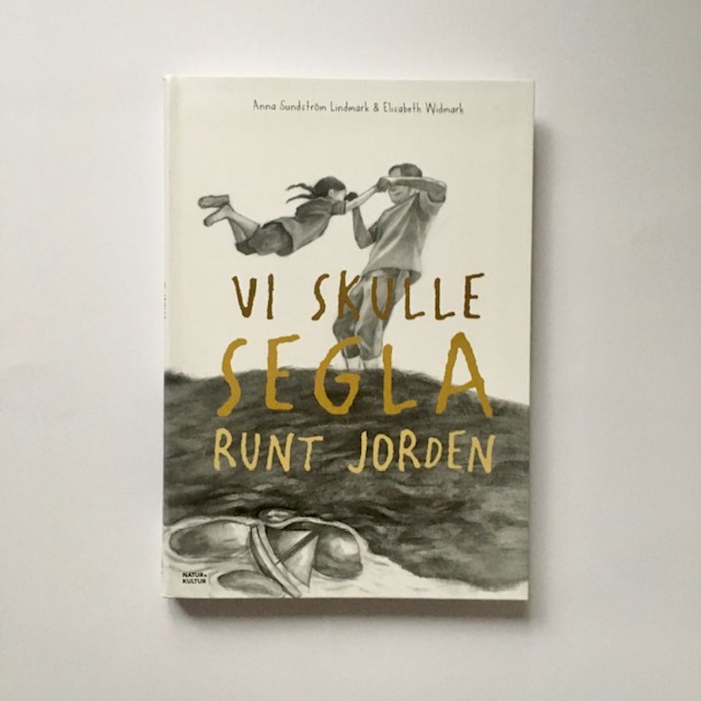 'Bok "Vi skulle segla runt jorden"', ett konstverk av Elisabeth Widmark