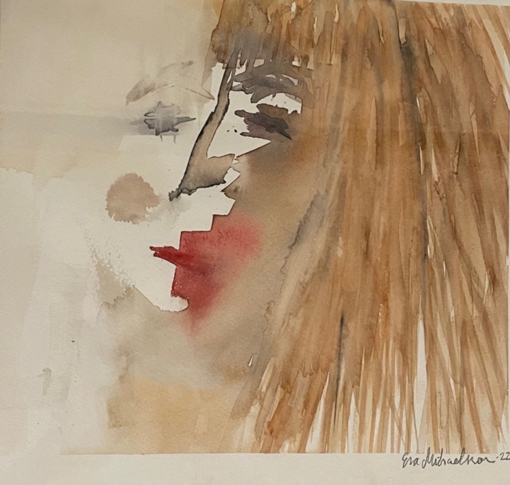 'När livet förändras (vinnare Helen Ybrandt)', ett konstverk av Eva Mikaelsson