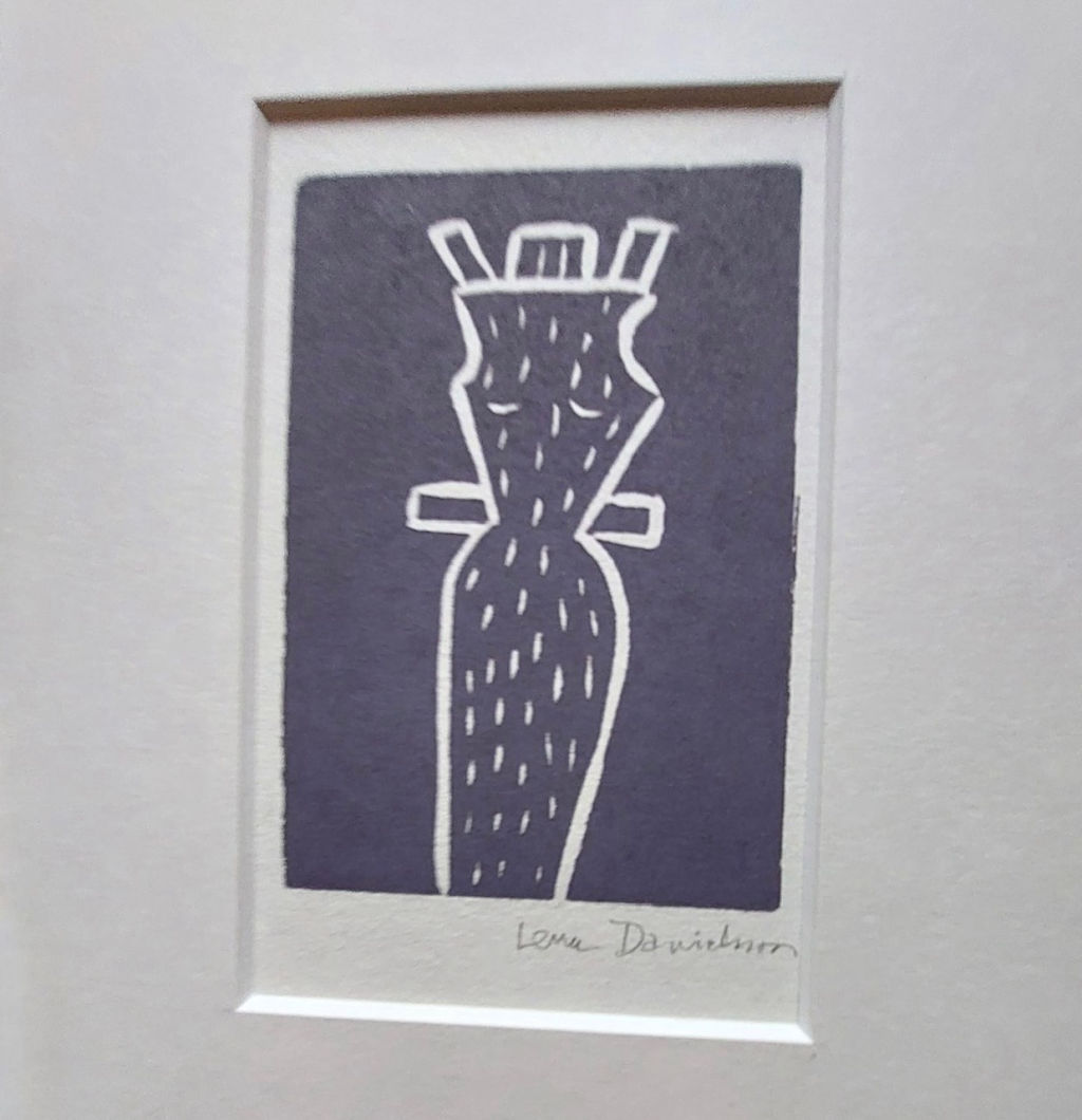 'Blonds dekolltage 2 (vinnare Inger Sundin)', ett konstverk av Lena Danielsson