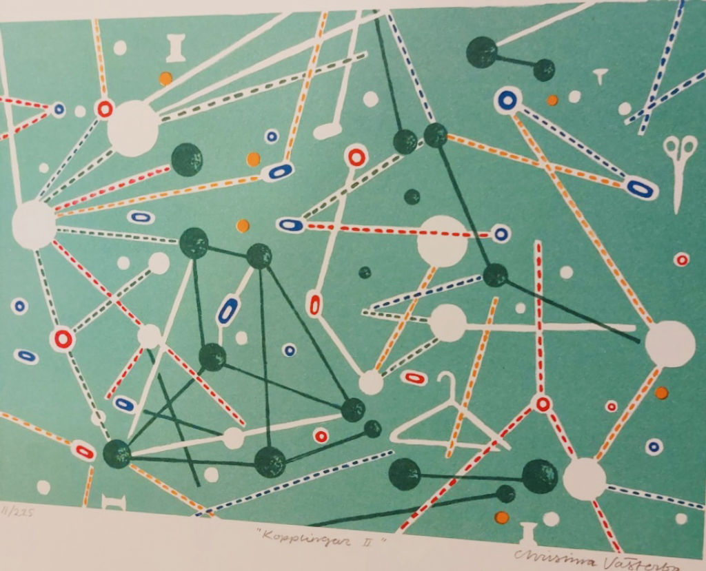'Kopplingar II', ett konstverk av Christina Västerbo