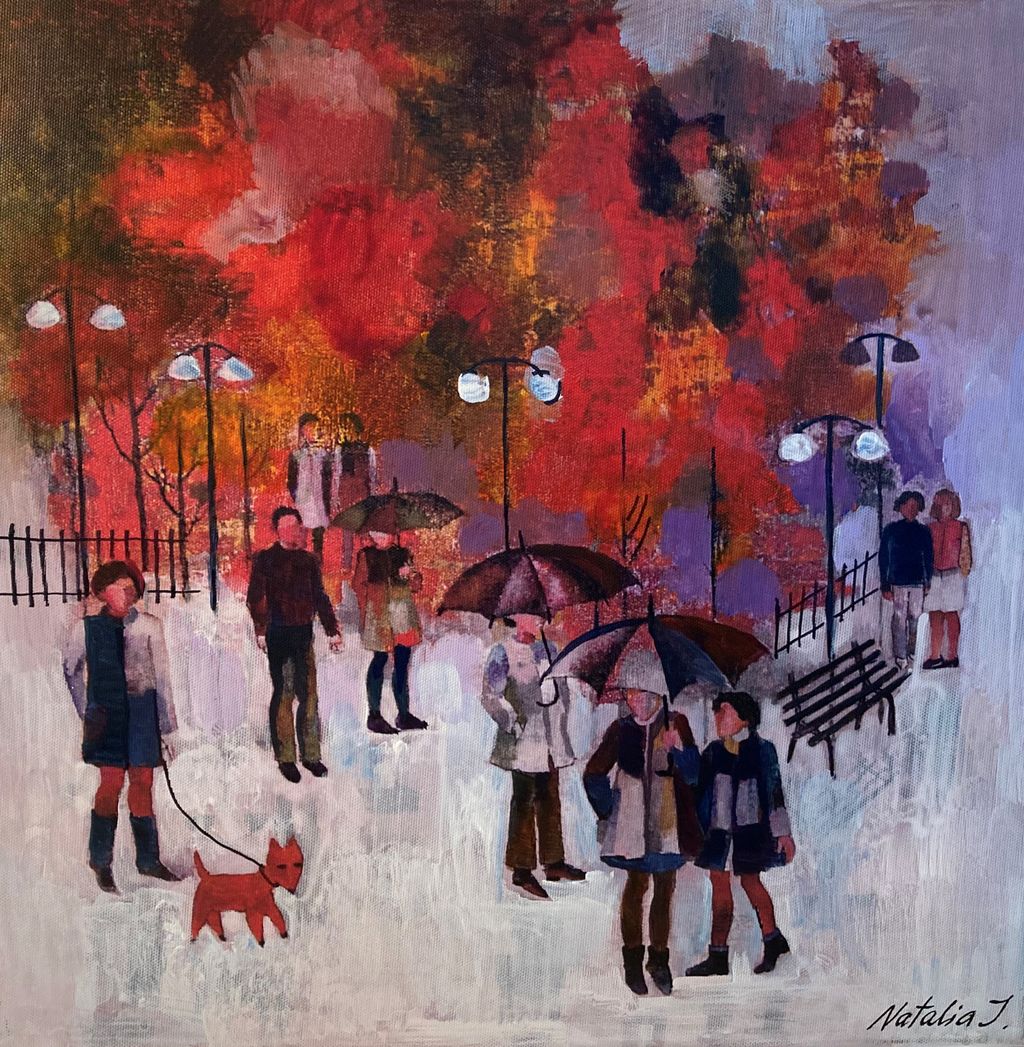 'I parken Höst', ett konstverk av Natalia Johansson