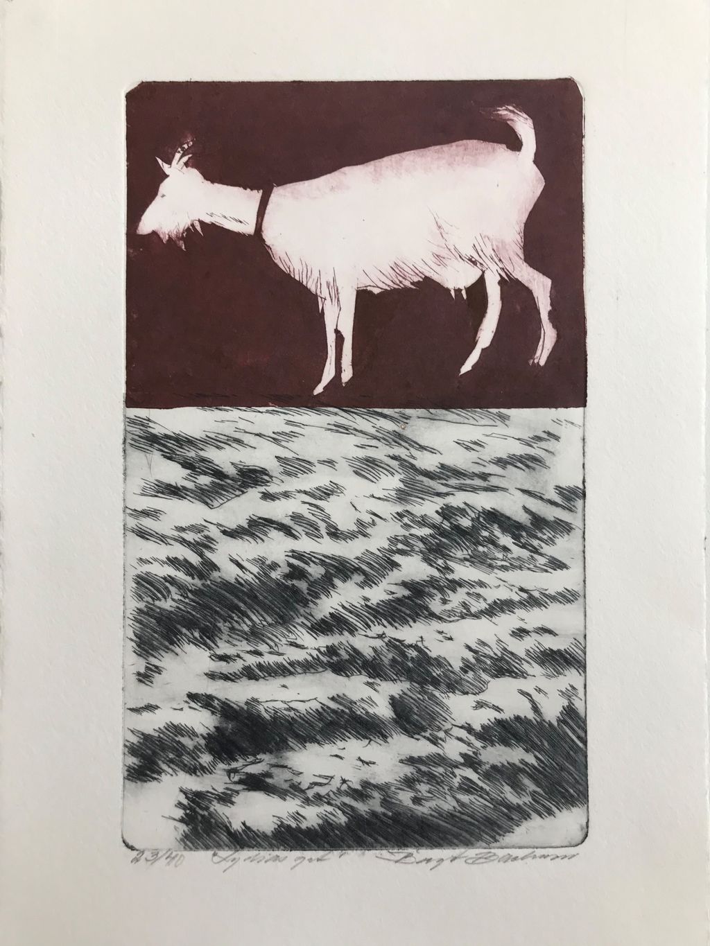 'Lydias get', ett konstverk av Birgit Backman