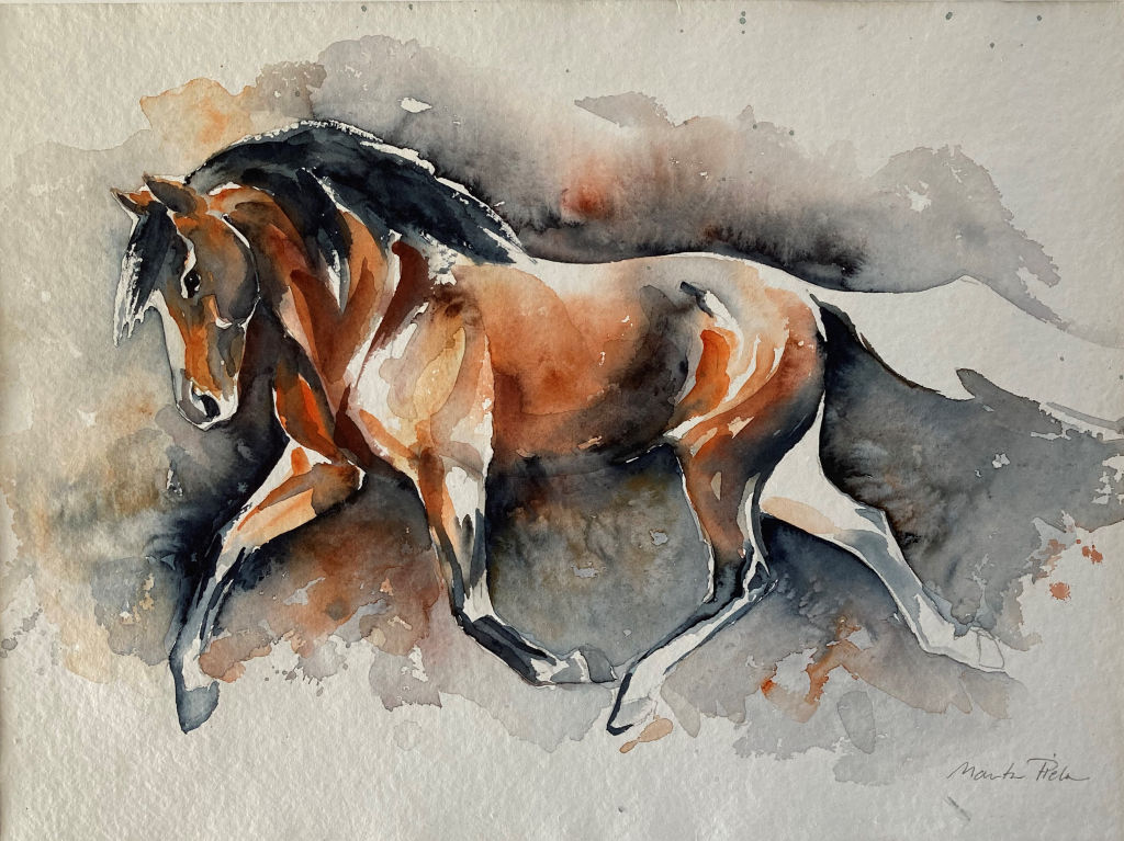 'Travhäst', ett konstverk av Marita Piela