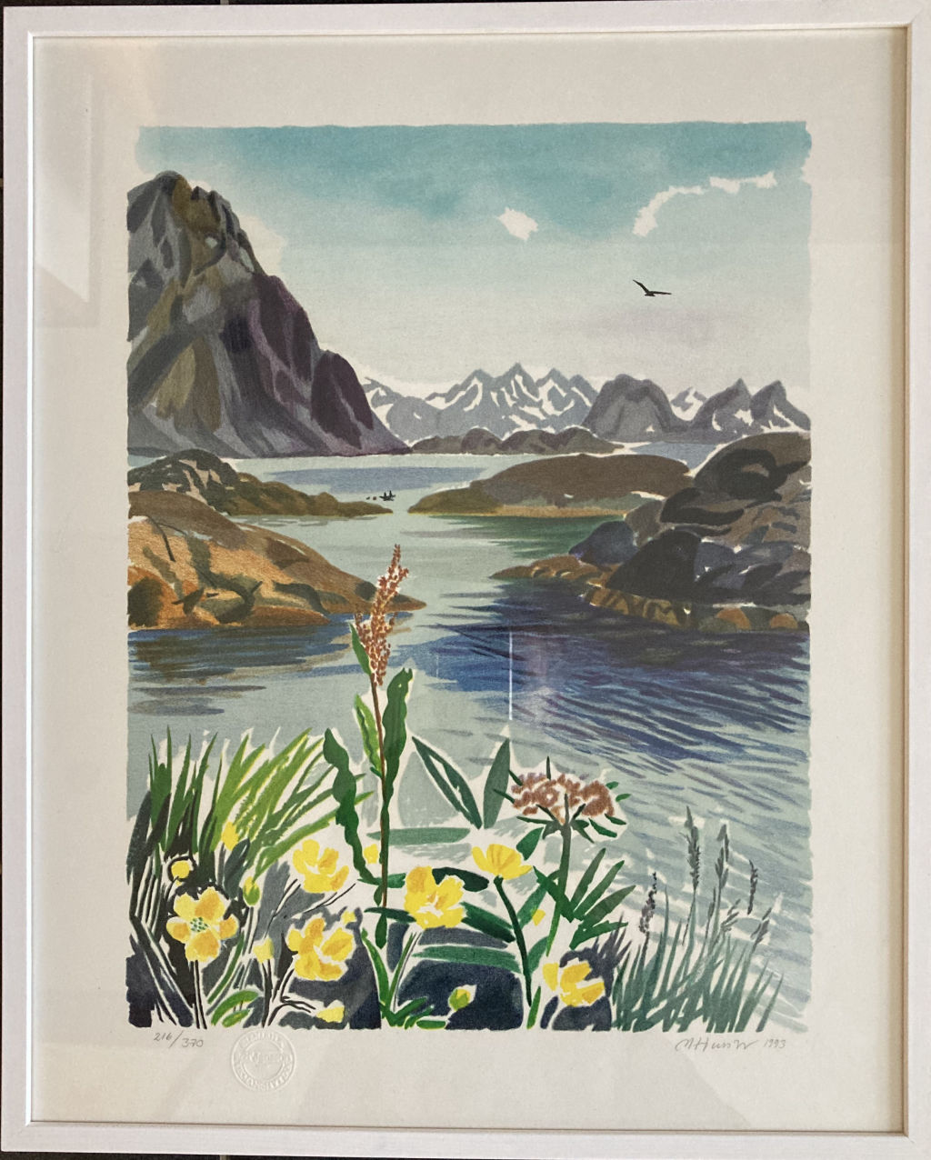 'Västkust Lofoten', ett konstverk av Mona Huss Walin