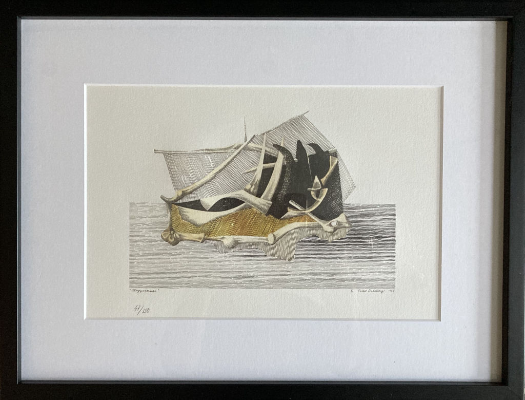'Skeppsformer', ett konstverk av Folke Dahlberg