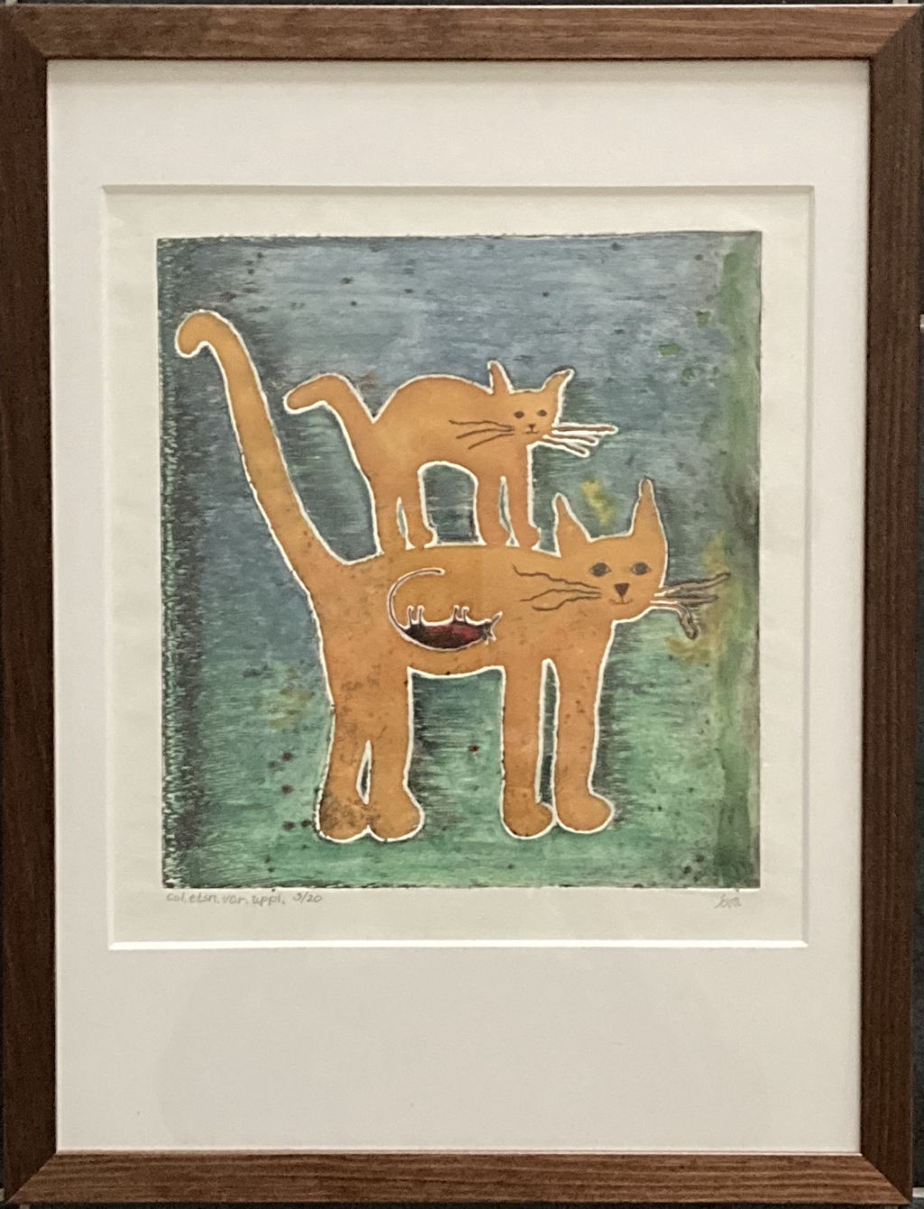 'I en katt', ett konstverk av Eva Östberg