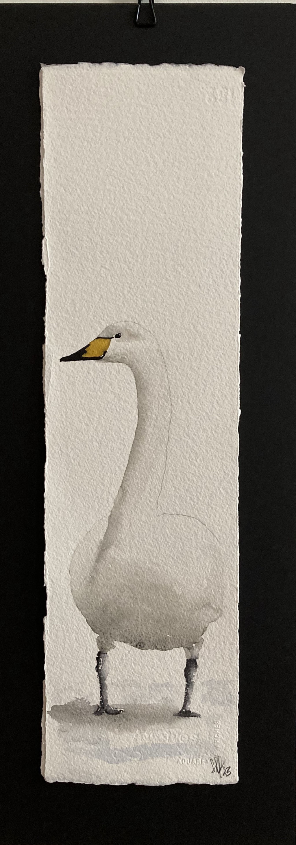 'Sångsvan', 2023, ett konstverk av Stefan Gustafsson