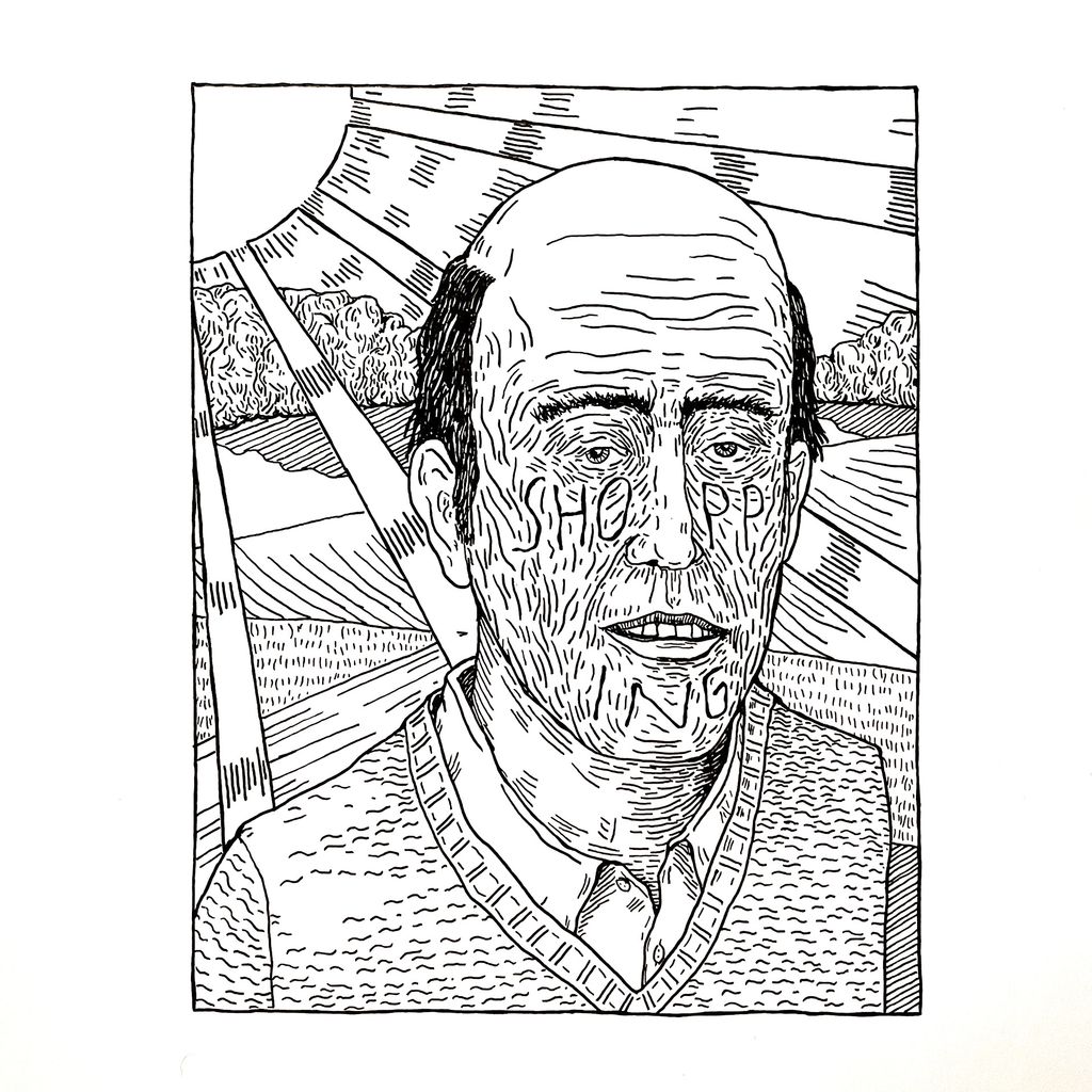 'BF#4 - Face Tattoo', 2020, ett konstverk av Kristian Berglund