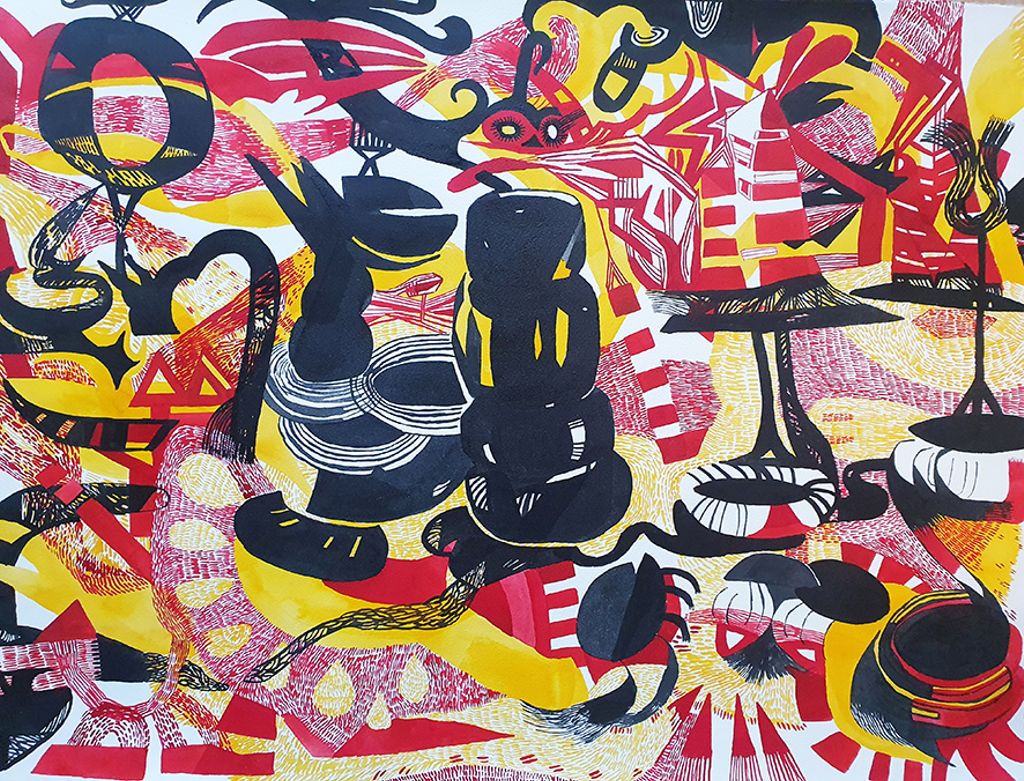 'Roadside Structure', 2020, ett konstverk av Anton Wiraeus