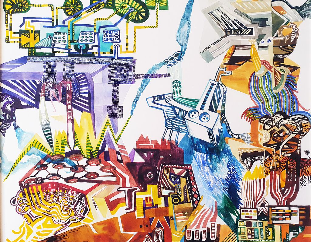 'Electric impulse', 2017, ett konstverk av Anton Wiraeus